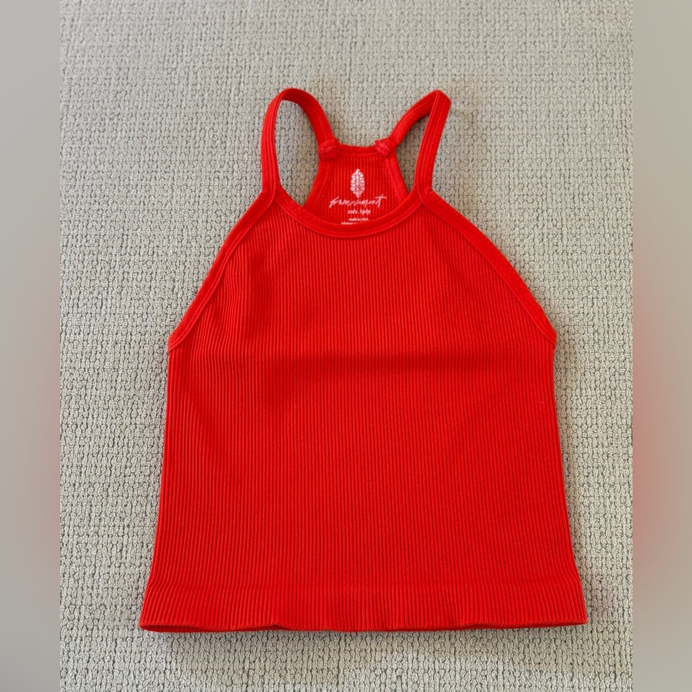 Free People Happiness Runs Long Crop Tank XS/S